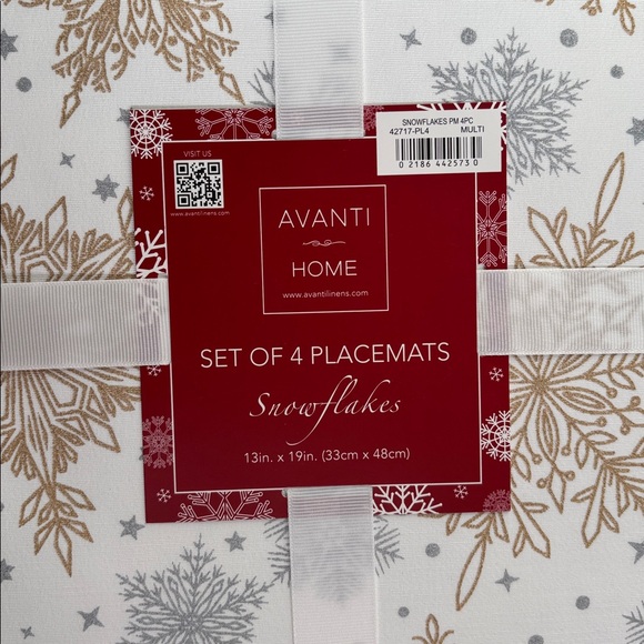 Set of 8 snowflake placemats - Picture 3 of 4